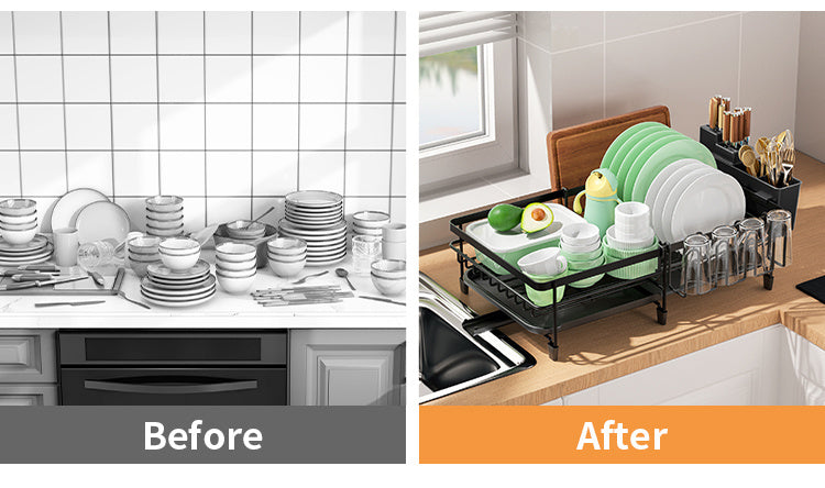 Spacious Dish Drying Rack
