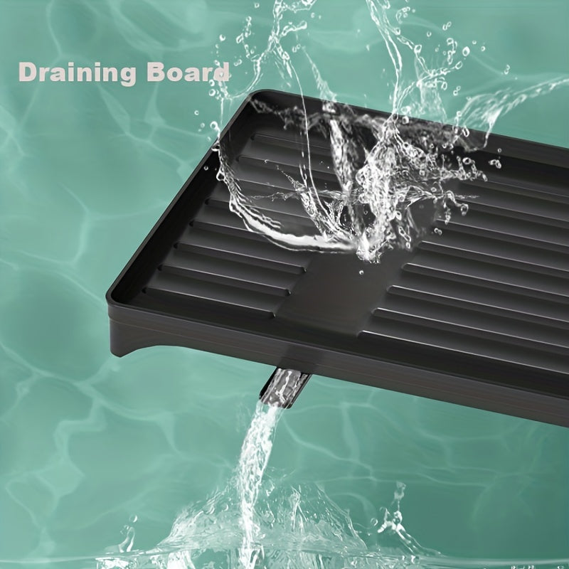 Dish Drying Rack with Drainboard