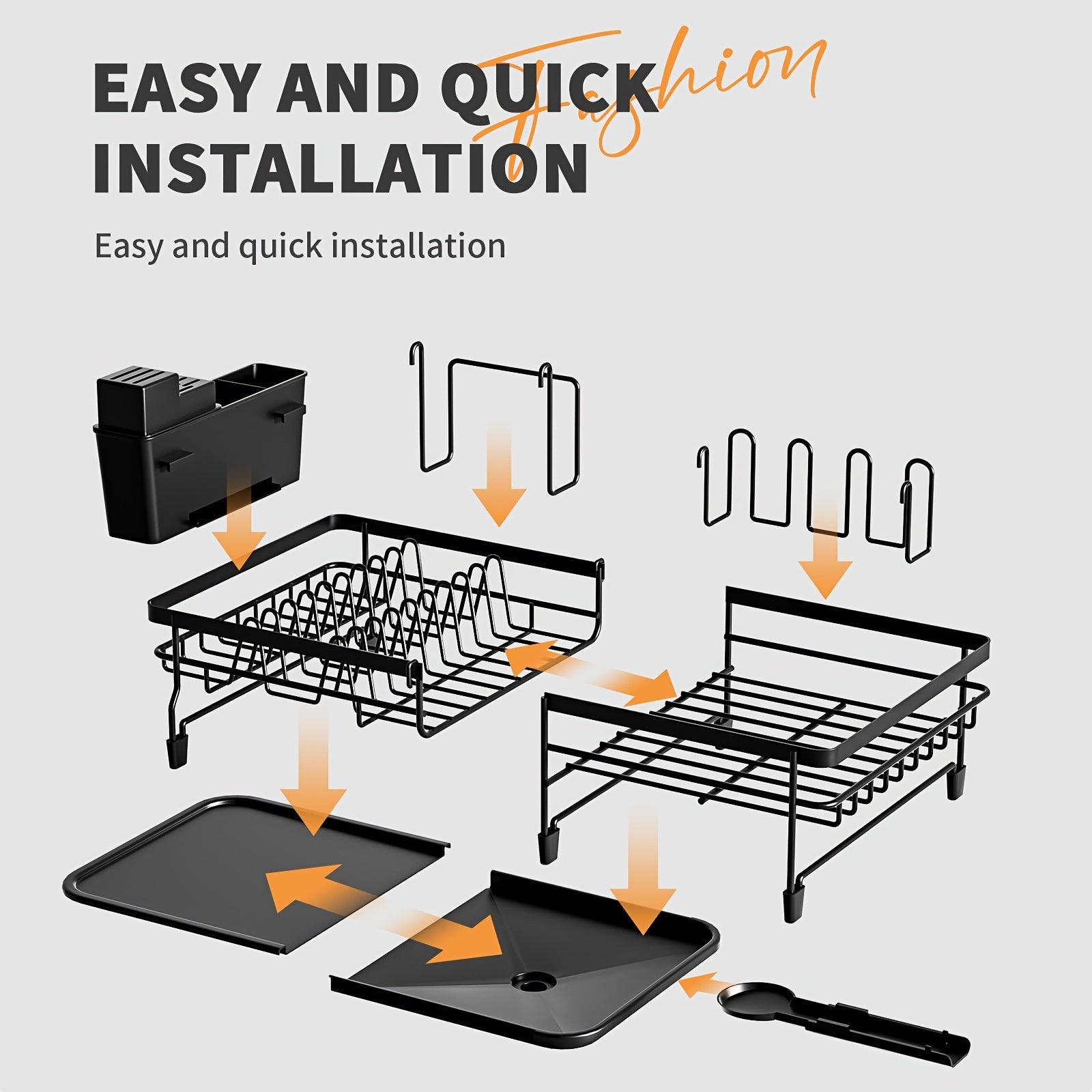 Spacious Dish Drying Rack