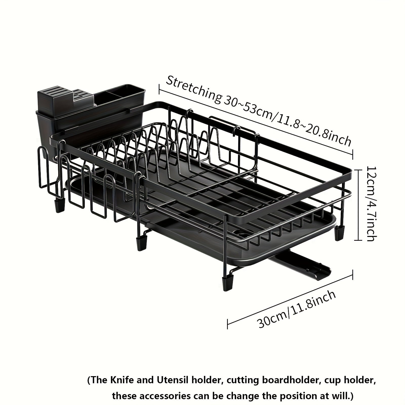 Spacious Dish Drying Rack