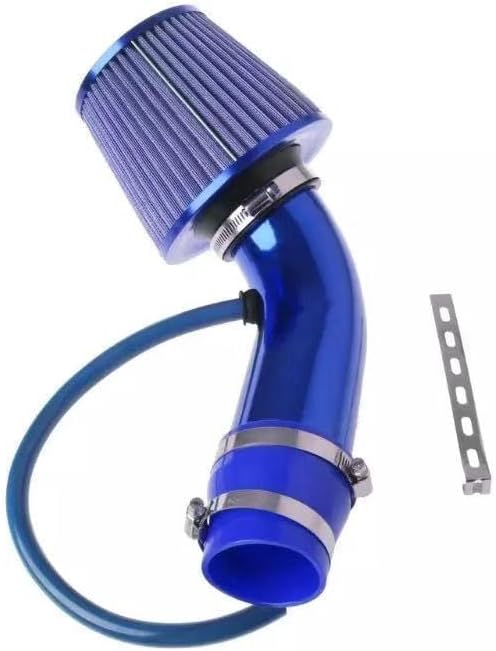 76mm 3 Zoll Luftfilter Kit Blau, Kaltluftansaugung für Tuning