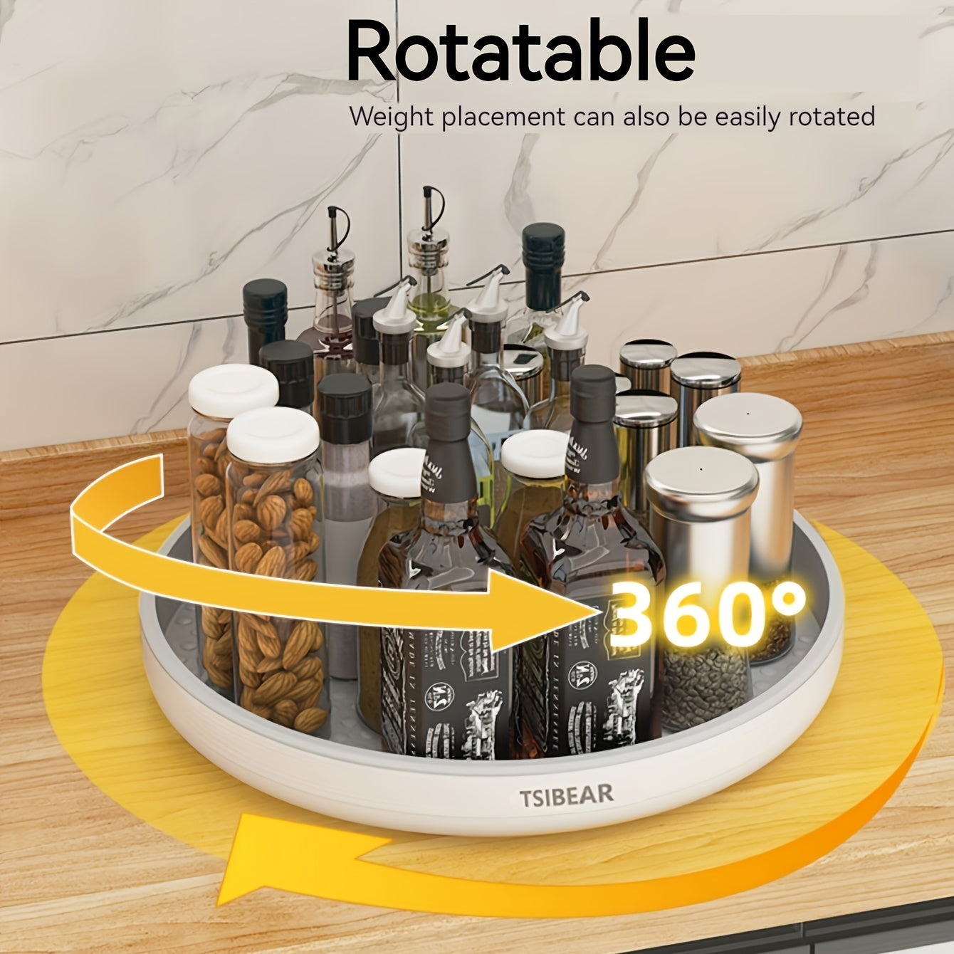 1pc Kitchen Turntable Multifunctional