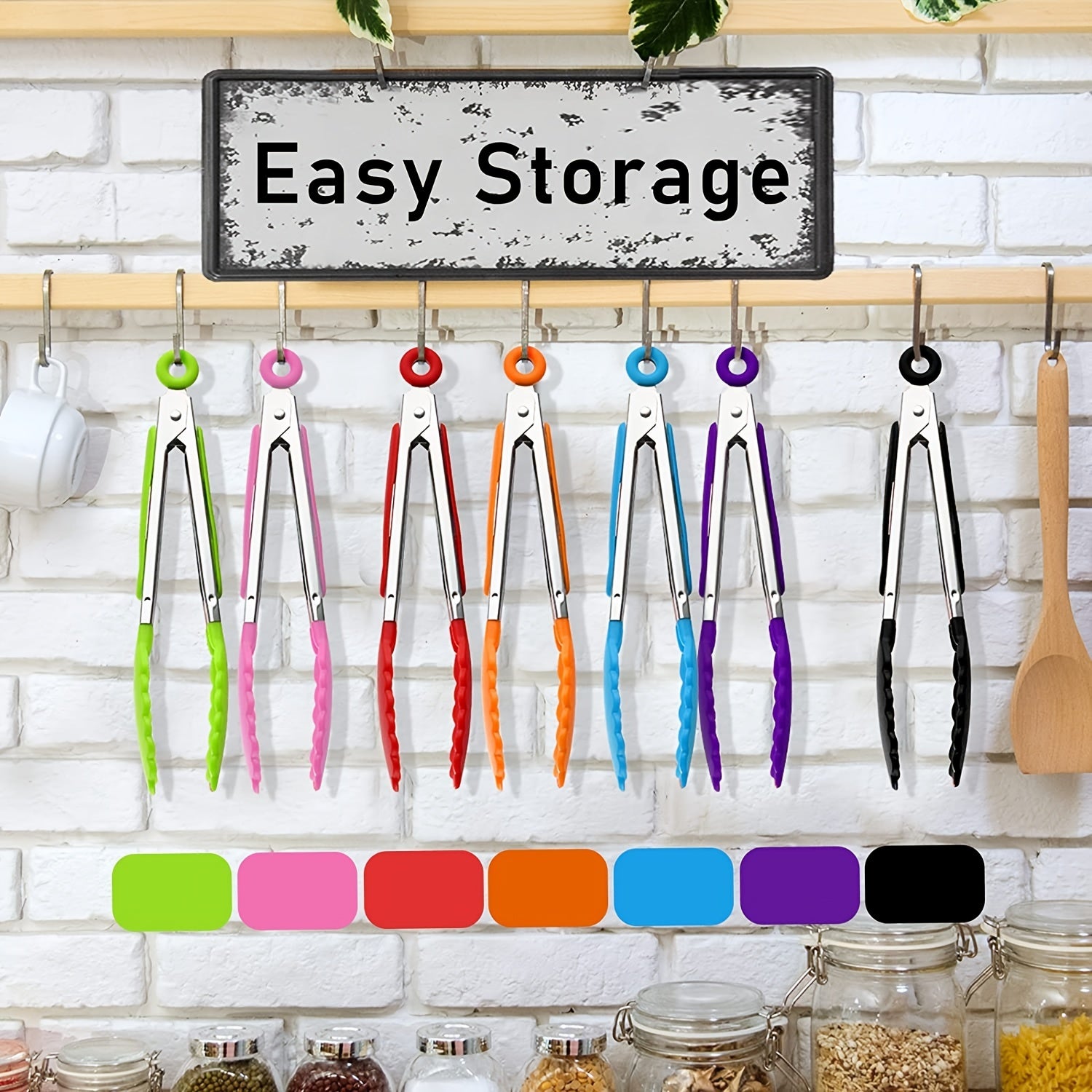 3pcs / 7pcs Kitchen Tongs