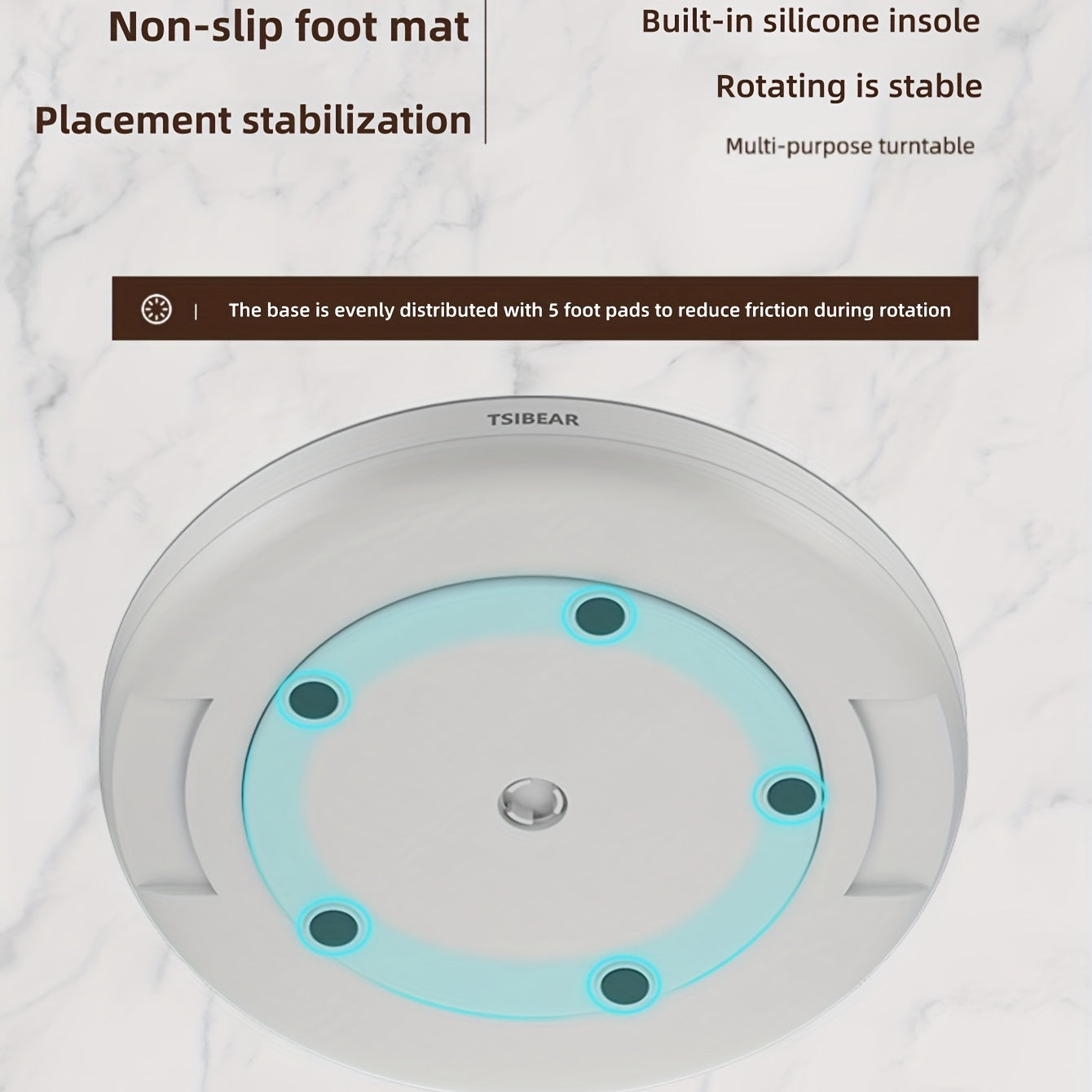 1pc Kitchen Turntable Multifunctional