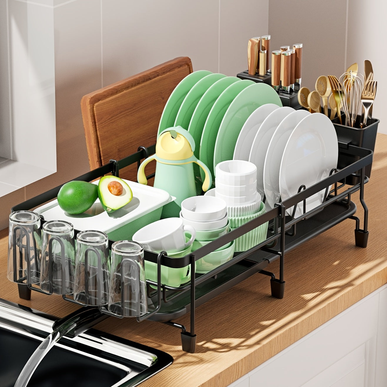 Spacious Dish Drying Rack