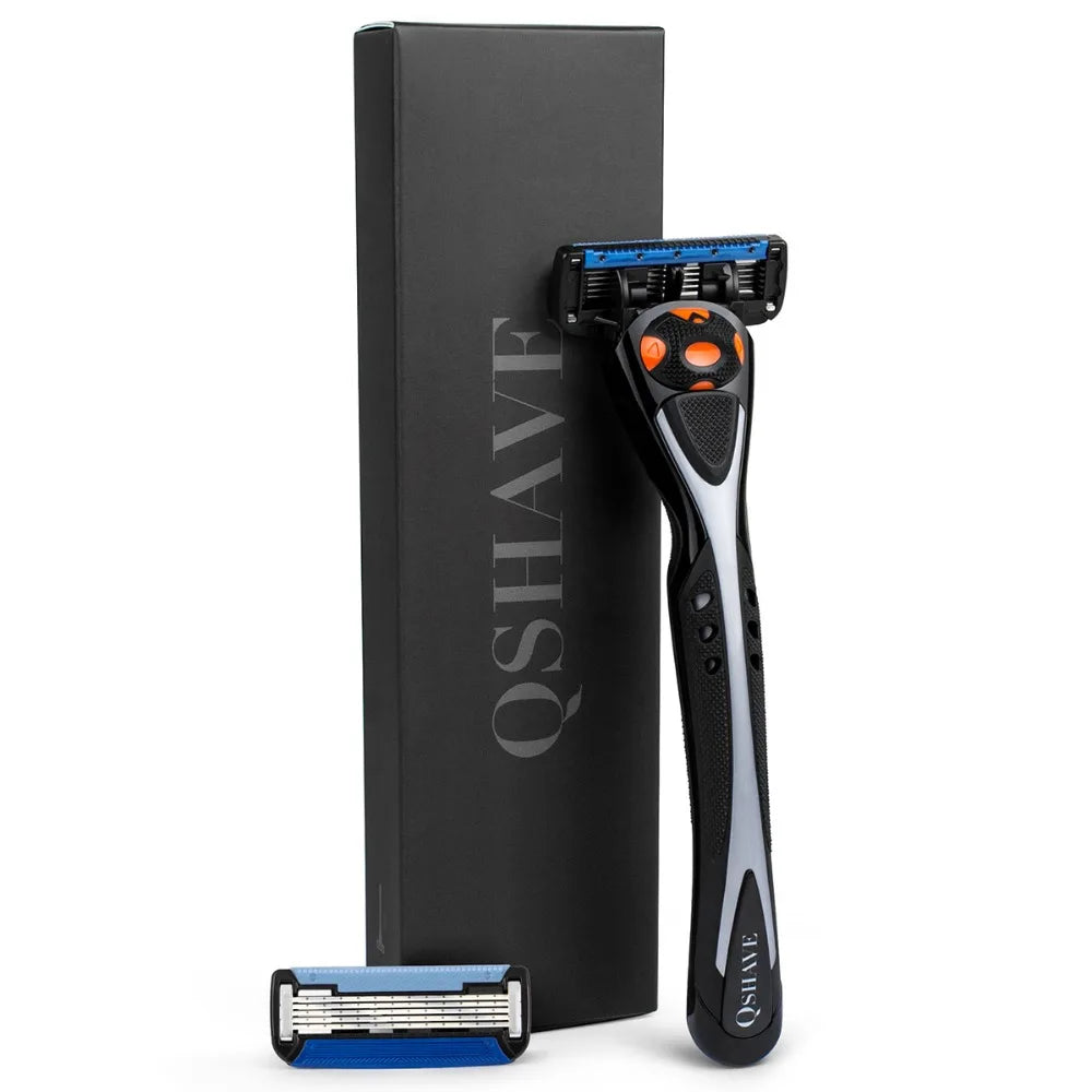 Manual Man Shave Razor with Trimmer (1 Handle, 1pc X6 Blade & 1pc X5 Blade)
