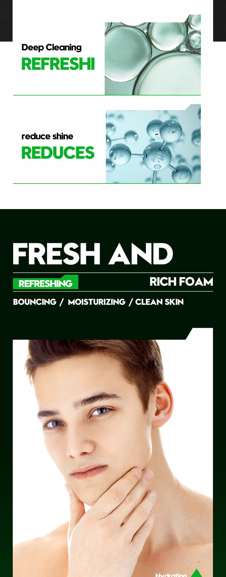 Deep Cleansing Facial Cleanser for Men Oil