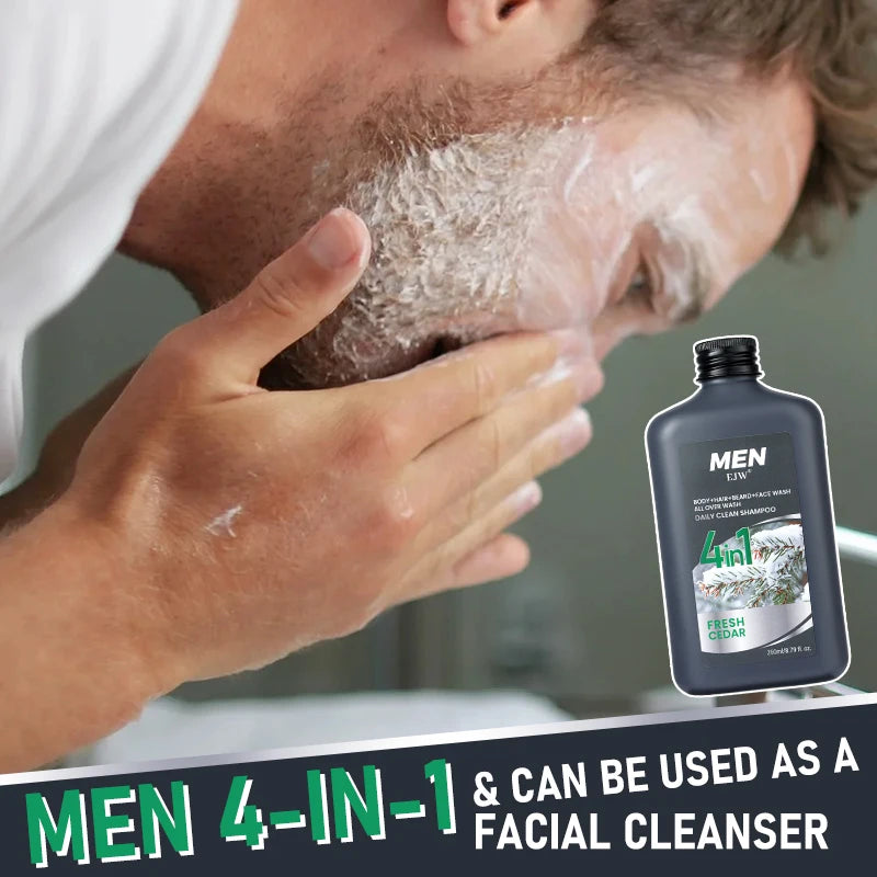 Men 4-in-1 Body, Hair, Beard and Face Wash