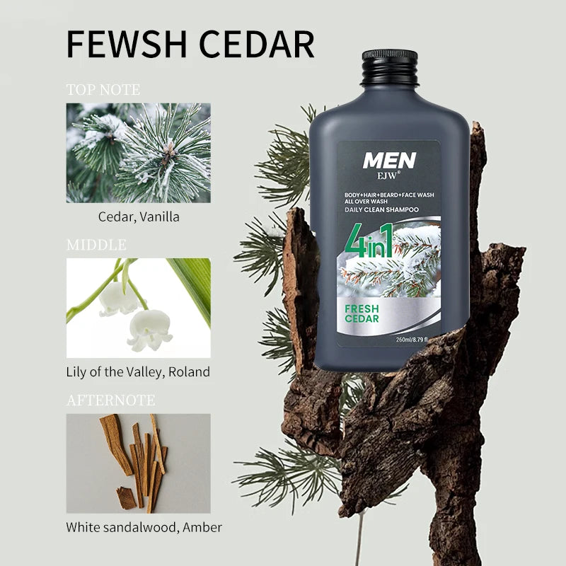 Men 4-in-1 Body, Hair, Beard and Face Wash