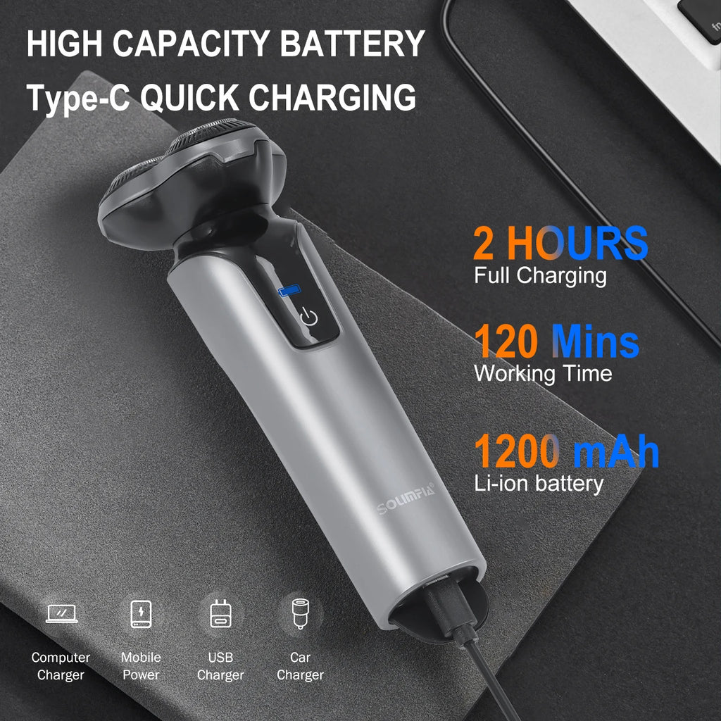 Electric Shaver for Men New 3-Blade