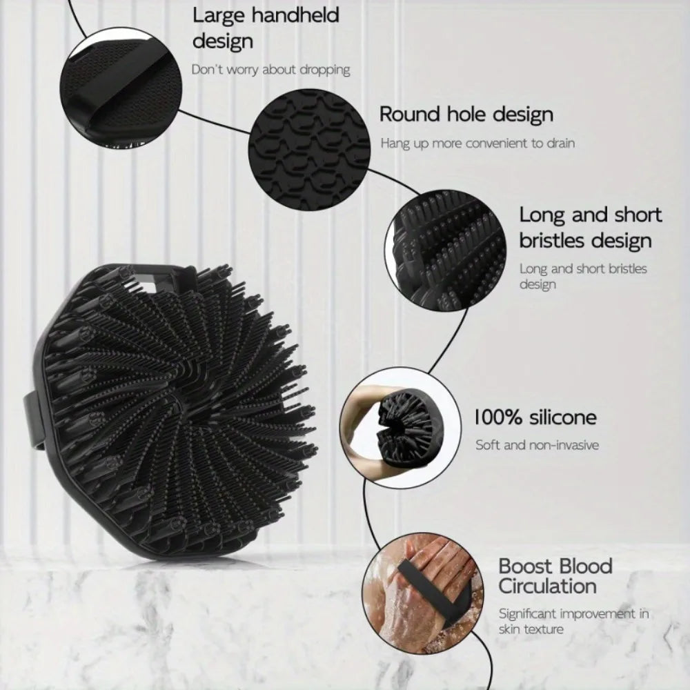Bath Soft Silicone Back Brush