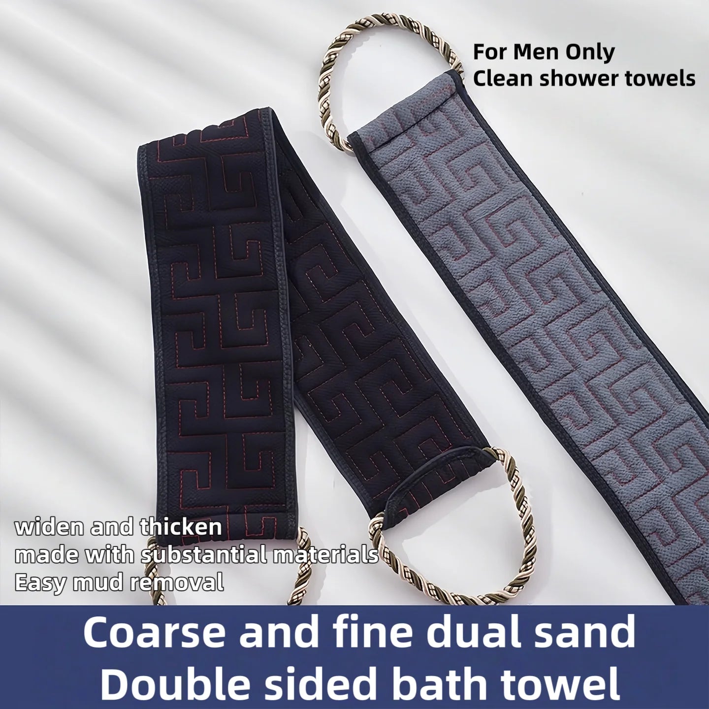 Bath towel, double-sided