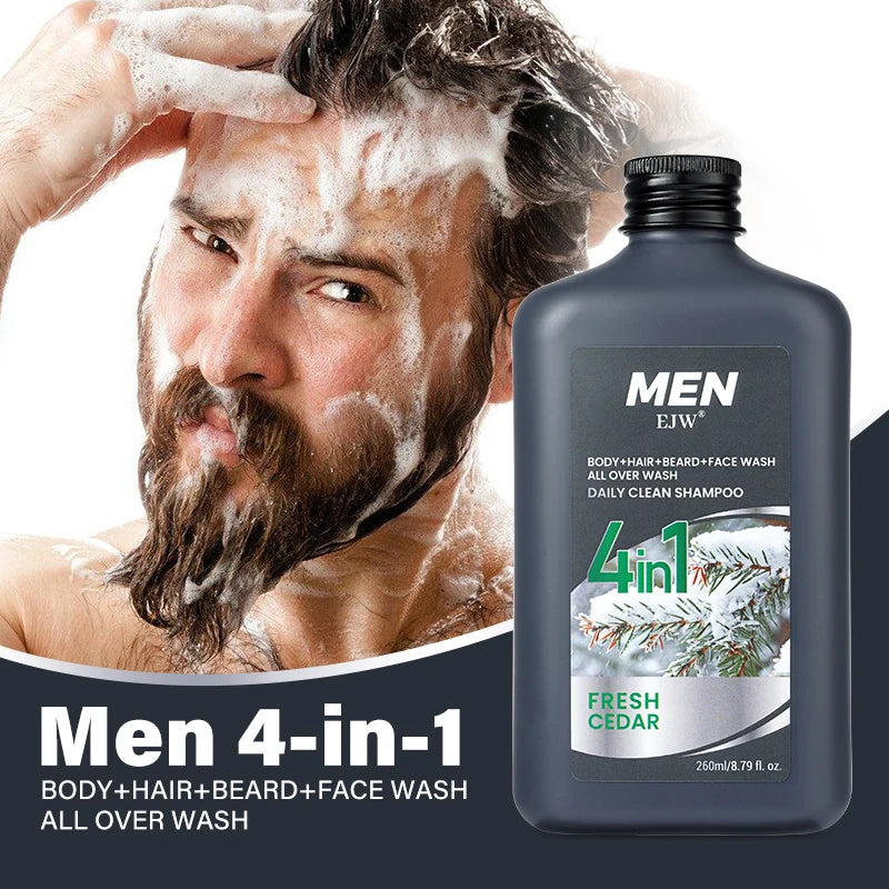 Men 4-in-1 Body, Hair, Beard and Face Wash