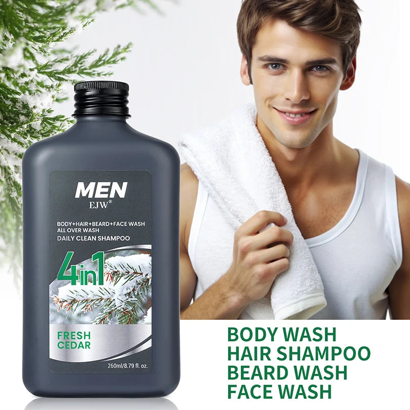 Men 4-in-1 Body, Hair, Beard and Face Wash