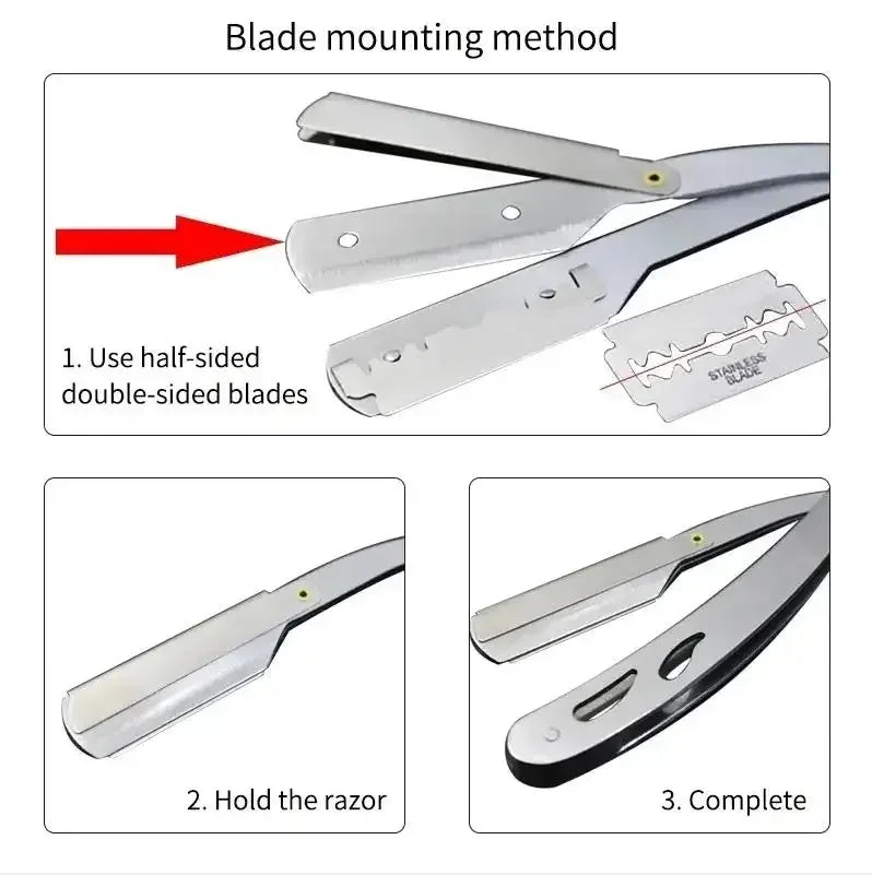 Shaver  Barber Edge Stainless Steel Razor
