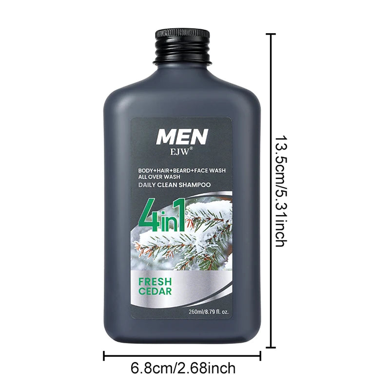 Men 4-in-1 Body, Hair, Beard and Face Wash