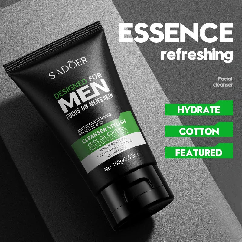 Deep Cleansing Facial Cleanser for Men Oil
