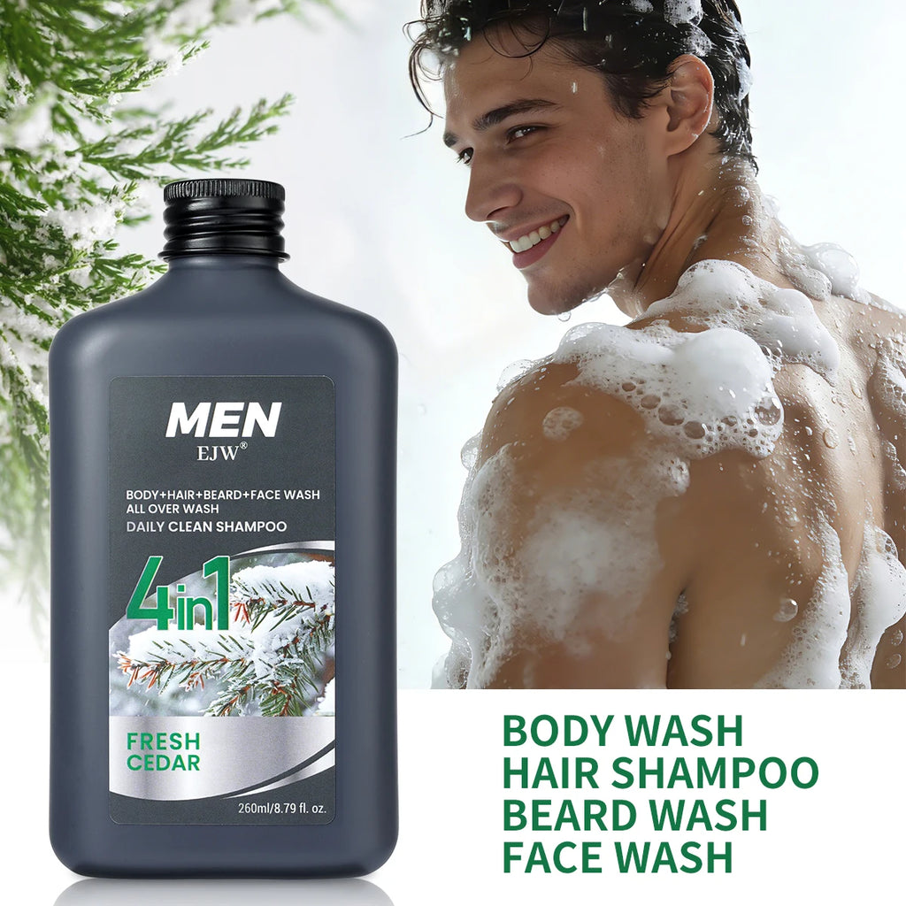 Men 4-in-1 Body, Hair, Beard and Face Wash