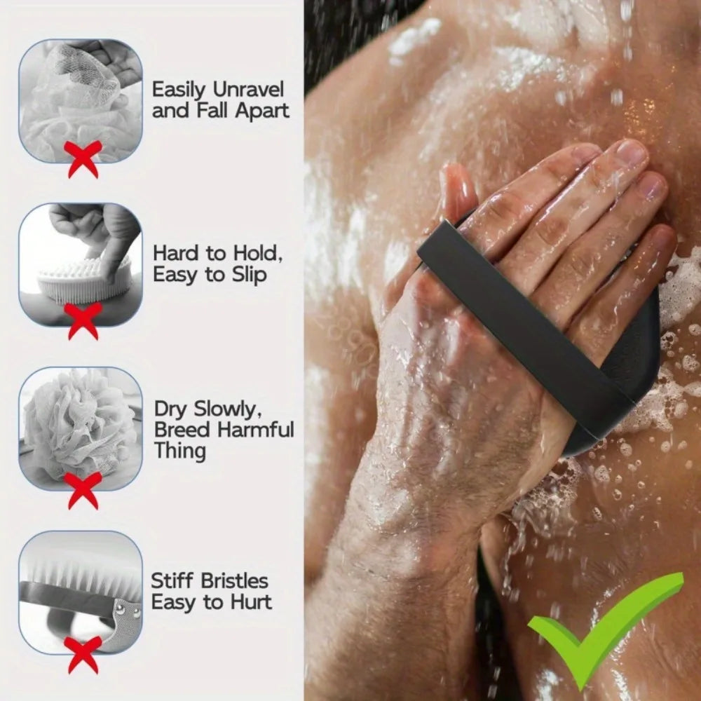 Bath Soft Silicone Back Brush