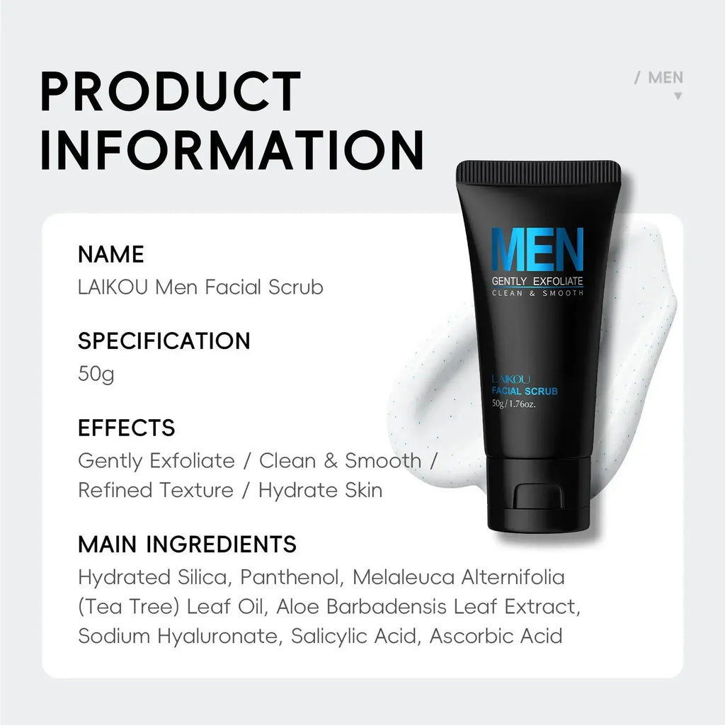 Men Facial Scrub Deep Cleaning