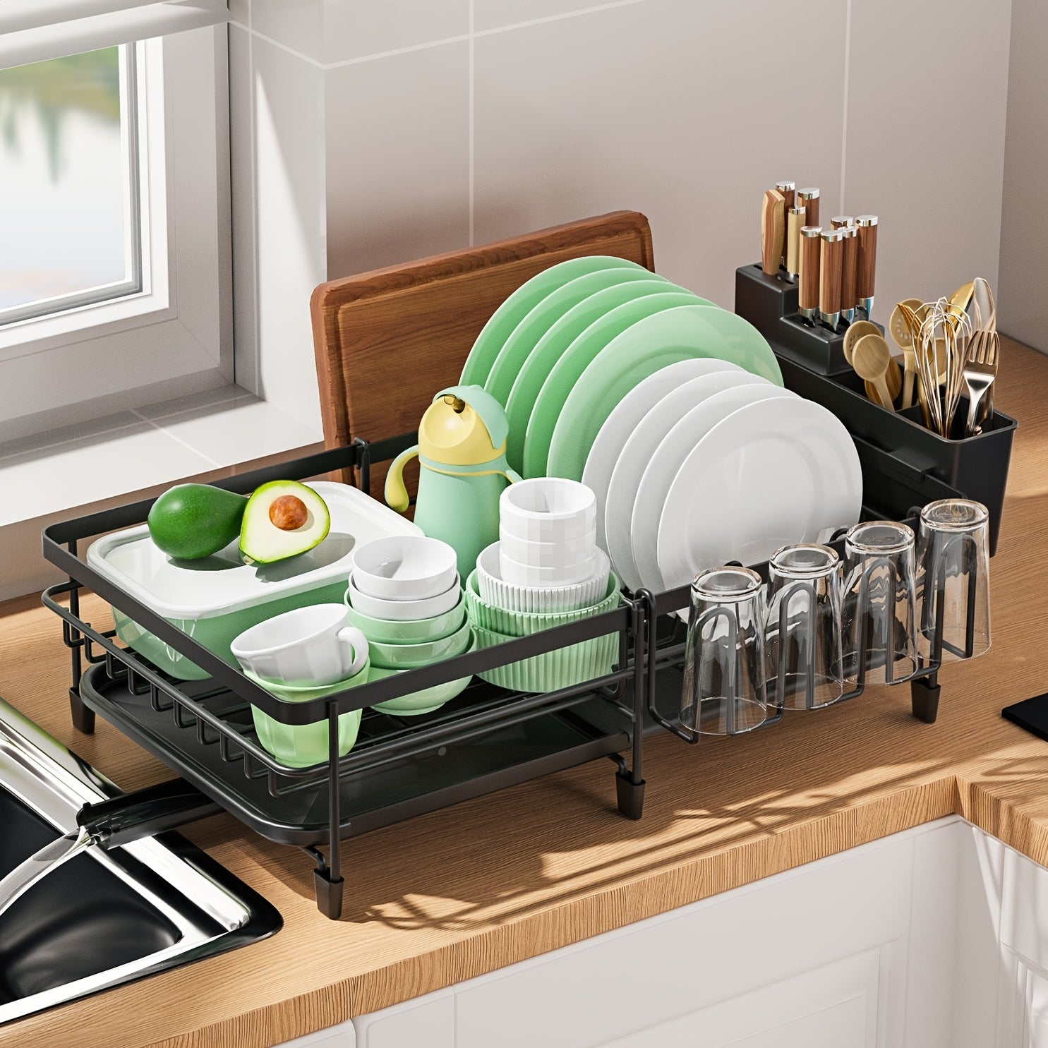 Spacious Dish Drying Rack