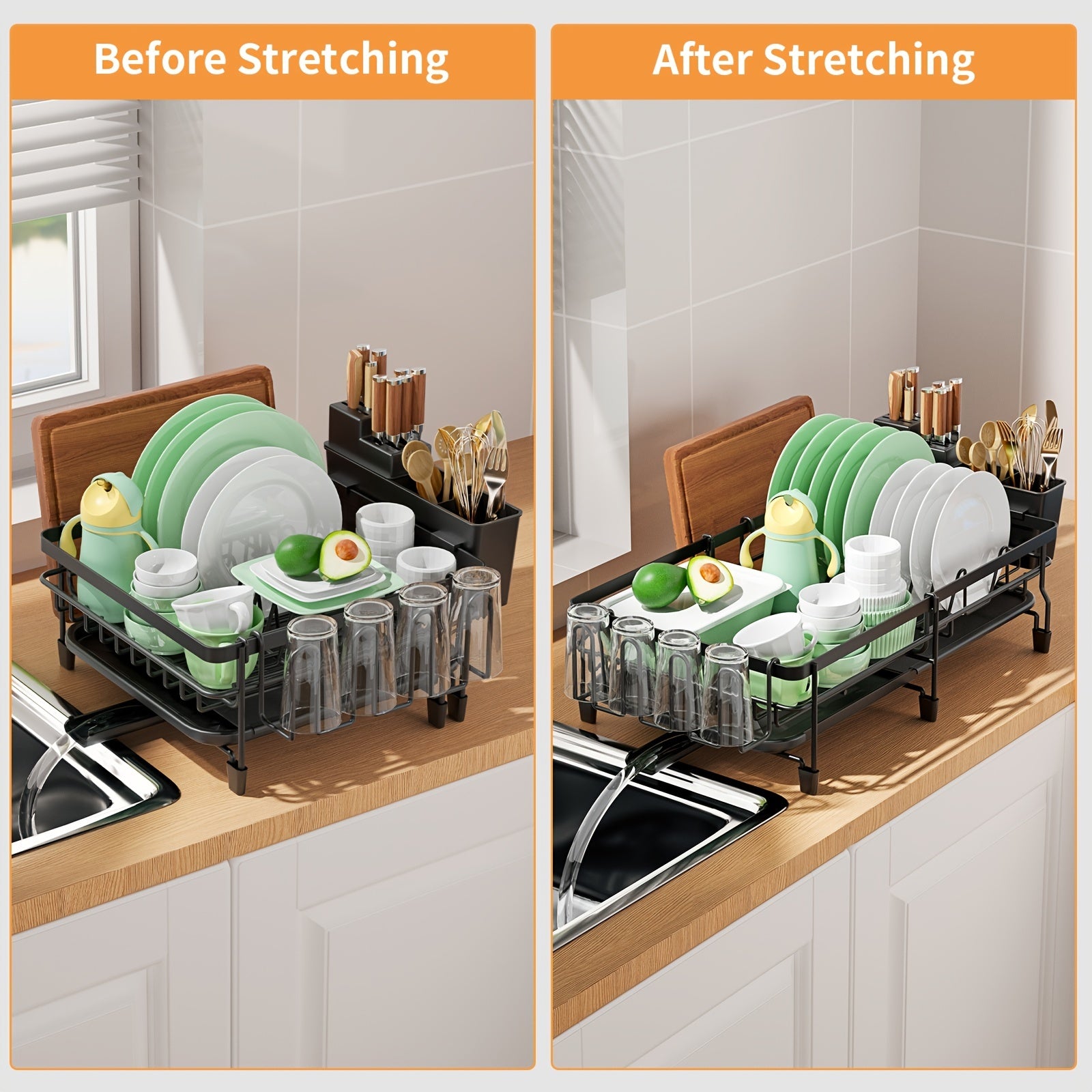 Spacious Dish Drying Rack