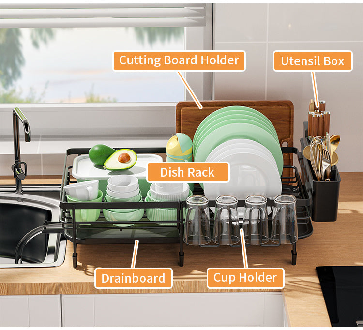 Spacious Dish Drying Rack