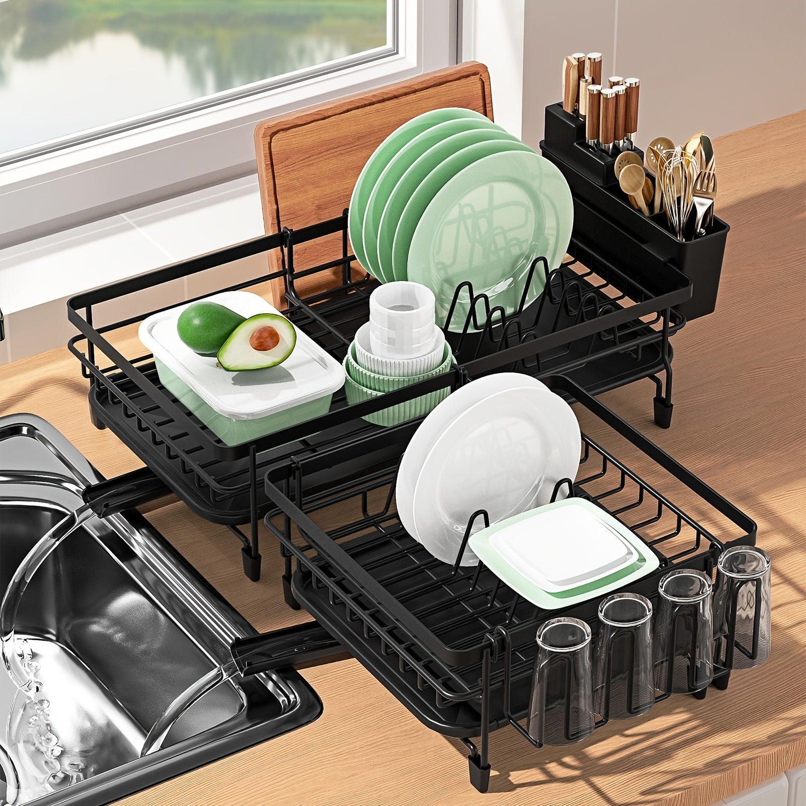 Spacious Dish Drying Rack